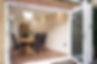 white bi-fold doors of a house