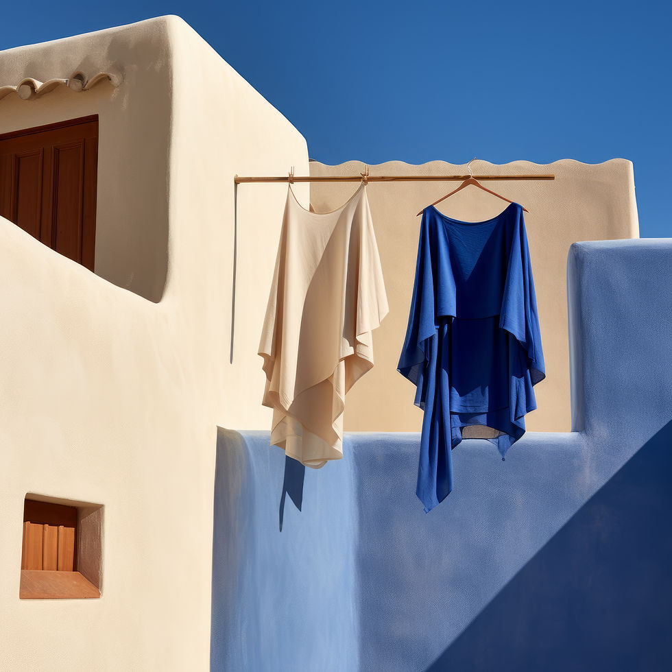 Hanging Draped Garments