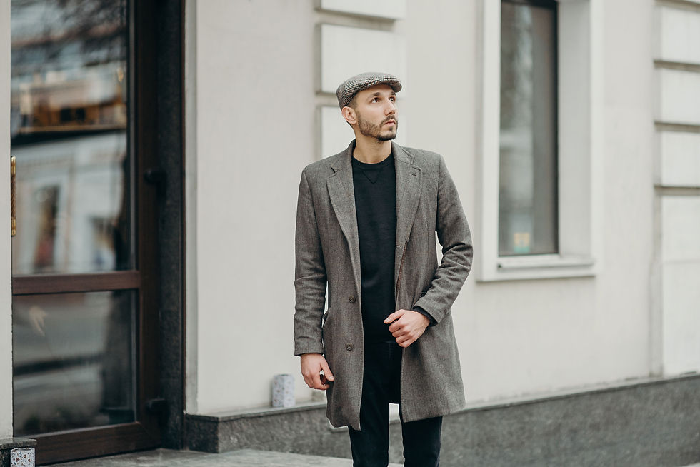 Man in stylish outfit