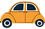 Orange Vintage Car