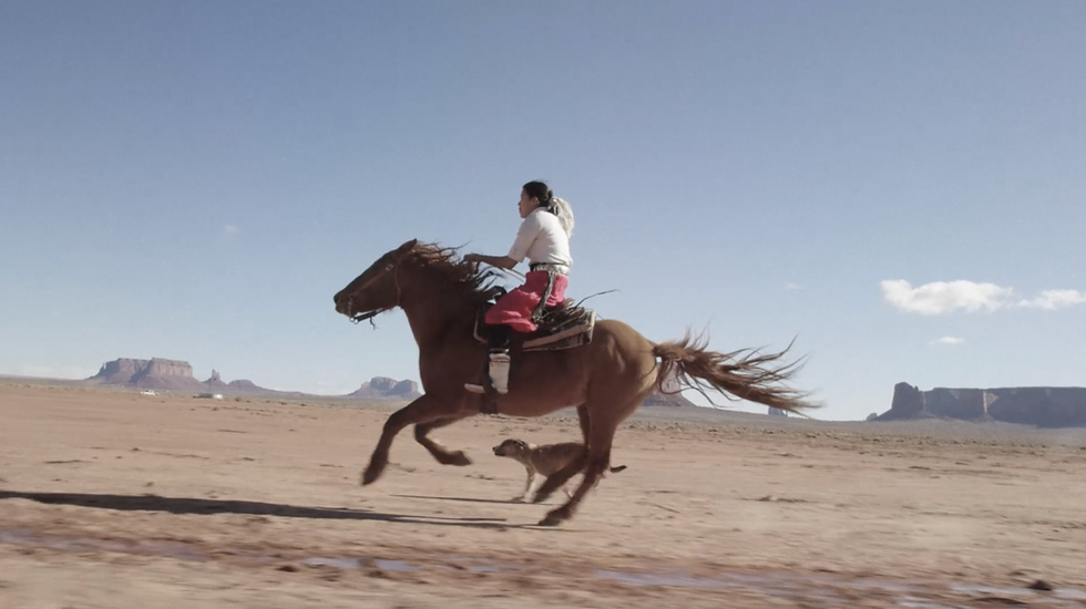 Horse Rider in Desert