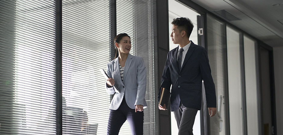Business People Talking Each Other