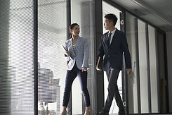 Business People Talking Each Other