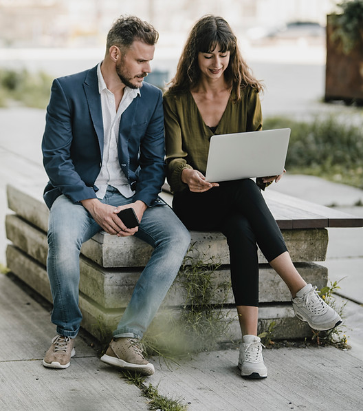 People with laptop