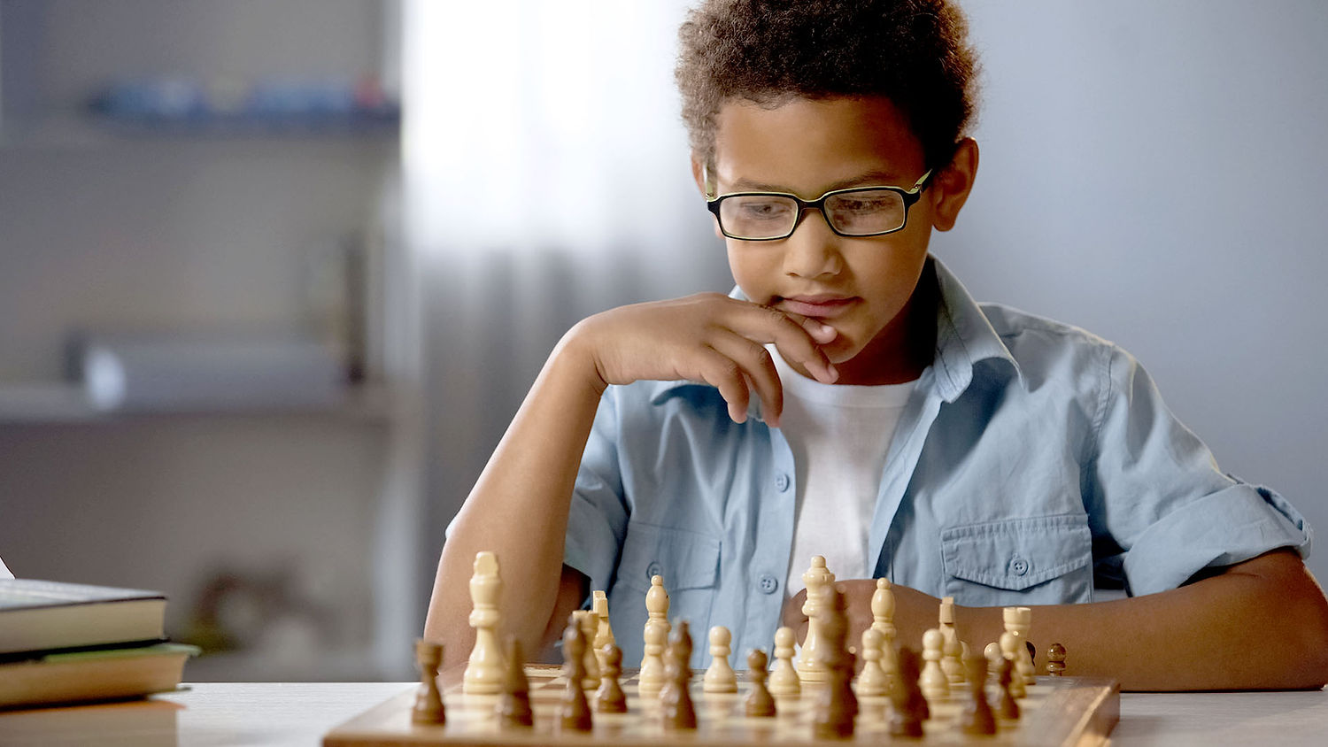 Child Playing Chess