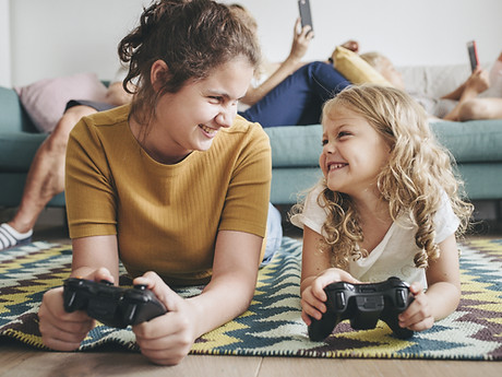 Playing video games