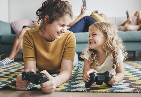 Playing video games