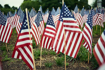 American Flags Display