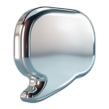 Metallic Speech Bubble