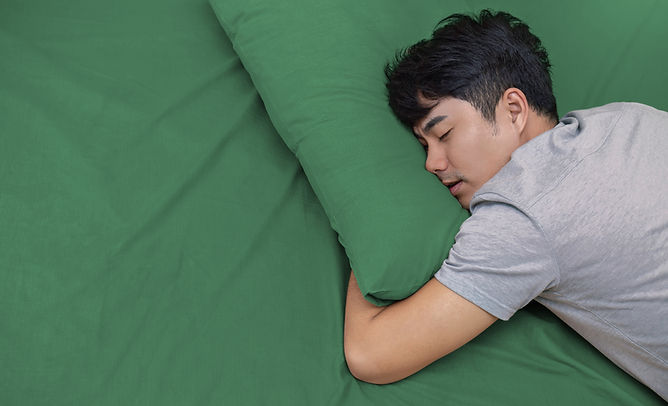 Man Sleeping Peacefully