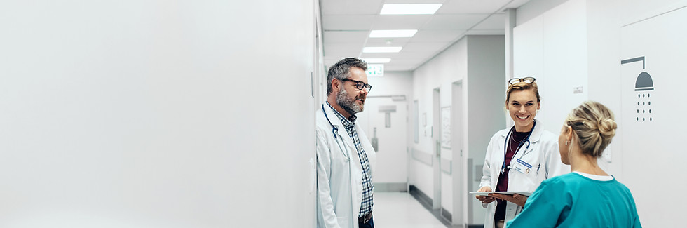 Besprechung im Krankenhaus