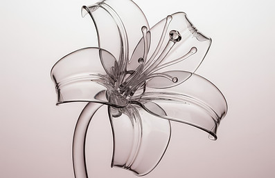 Transparent Glass Flower