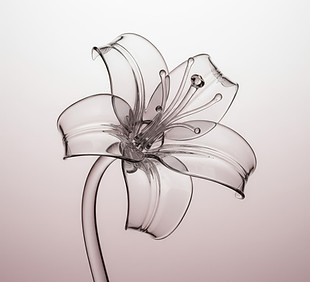 Transparent Glass Flower