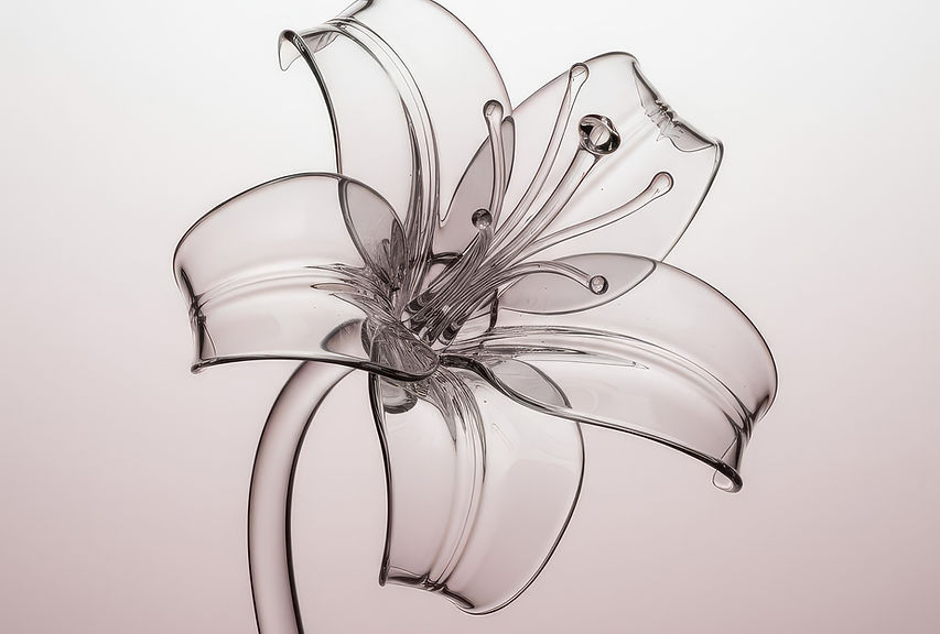 Transparent Glass Flower
