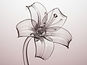 Transparent Glass Flower