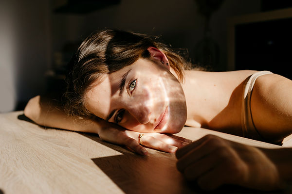 Woman Resting Thoughtfully