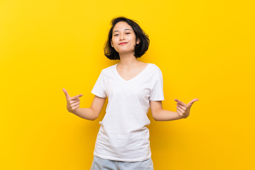 Confident Asian woman