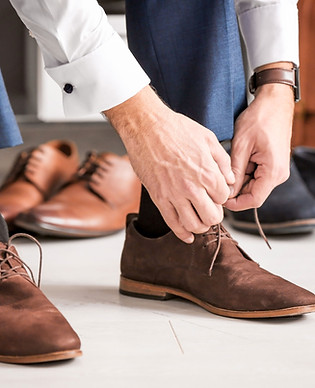 Tying Brown Shoes