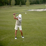 Man Playing Golf