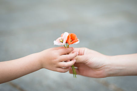 Hands Holding Flowers