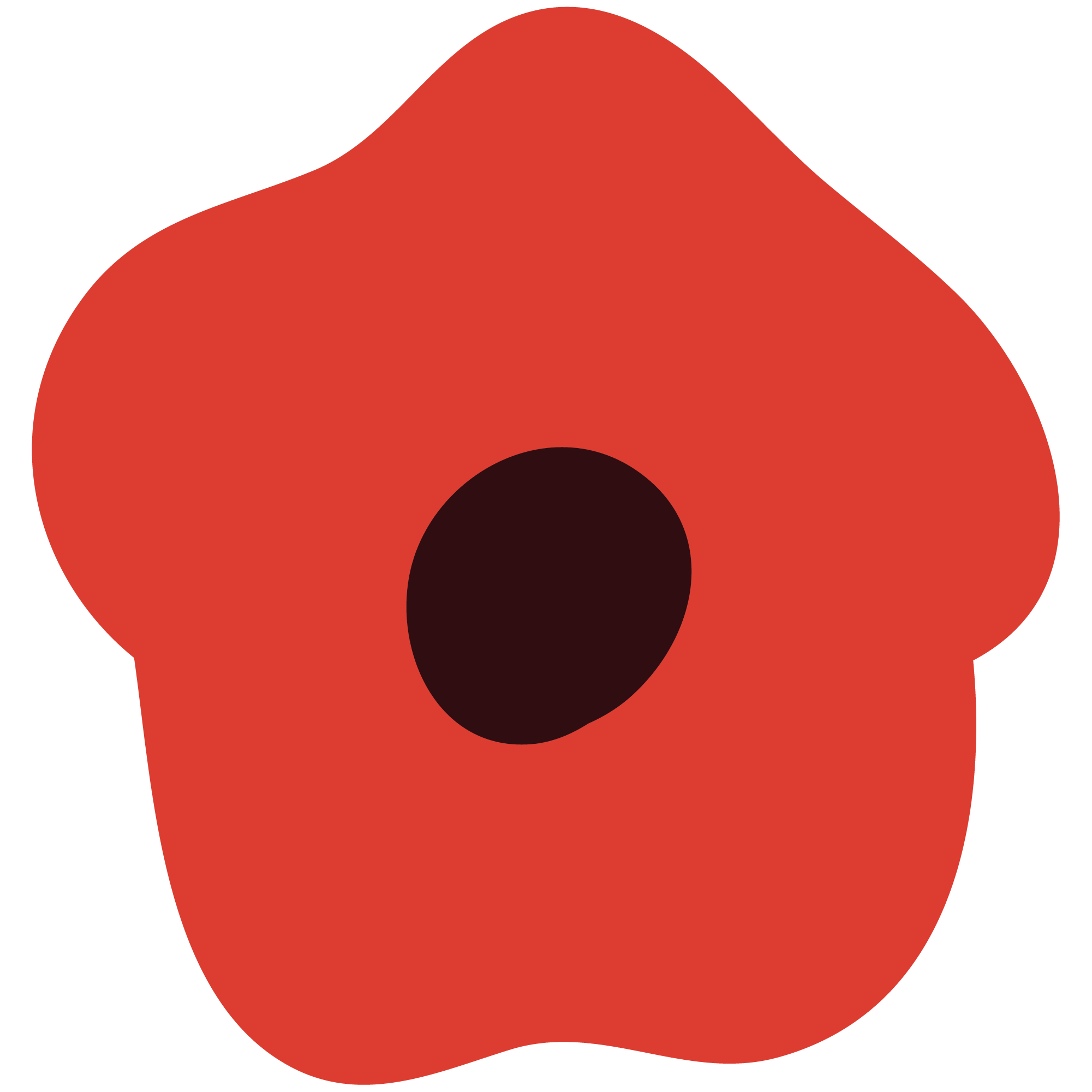 Red Abstract Flower