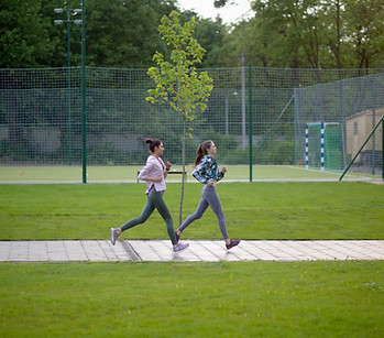 Women Running Outdoors