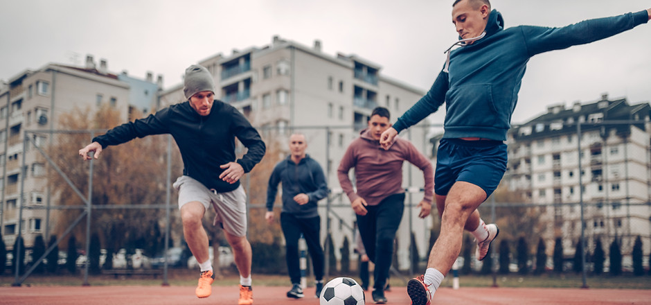 Gioco di calcio di quartiere