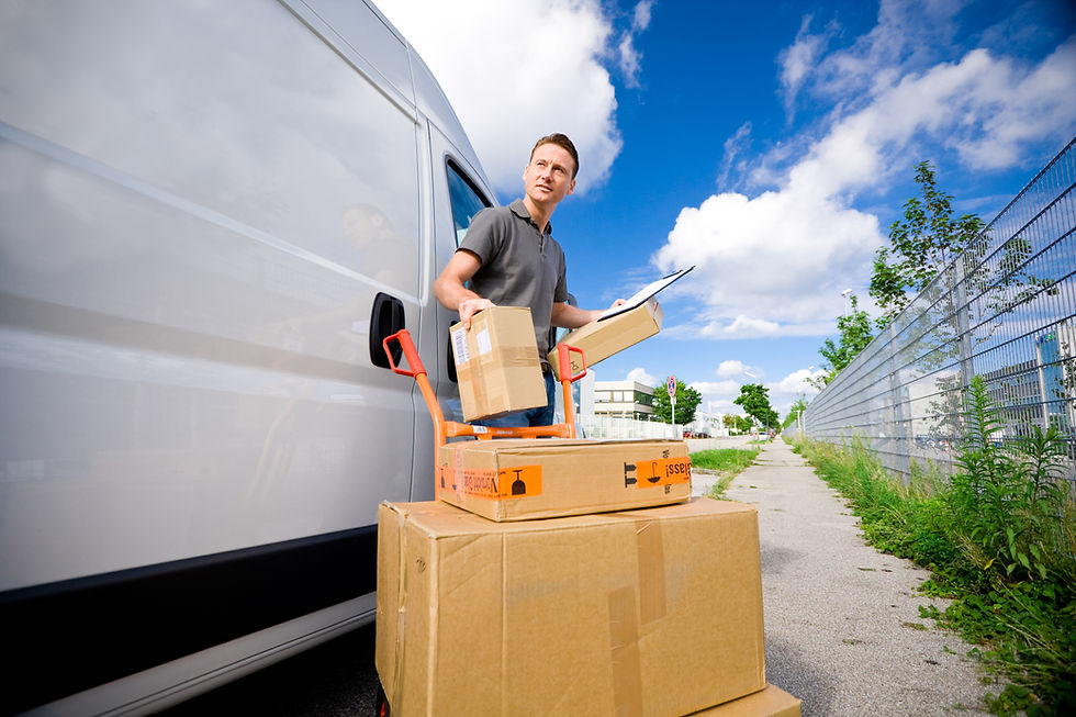 delivery guy handling your recent online order
