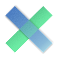 Farbverlauf-X-Symbol