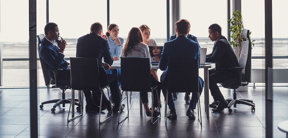 reunião de negócios
