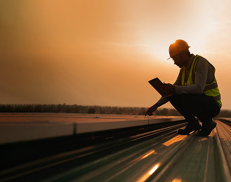 Trabajador con tableta