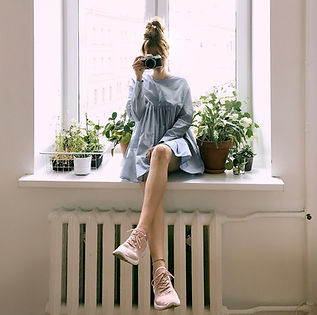 Frau fotografiert