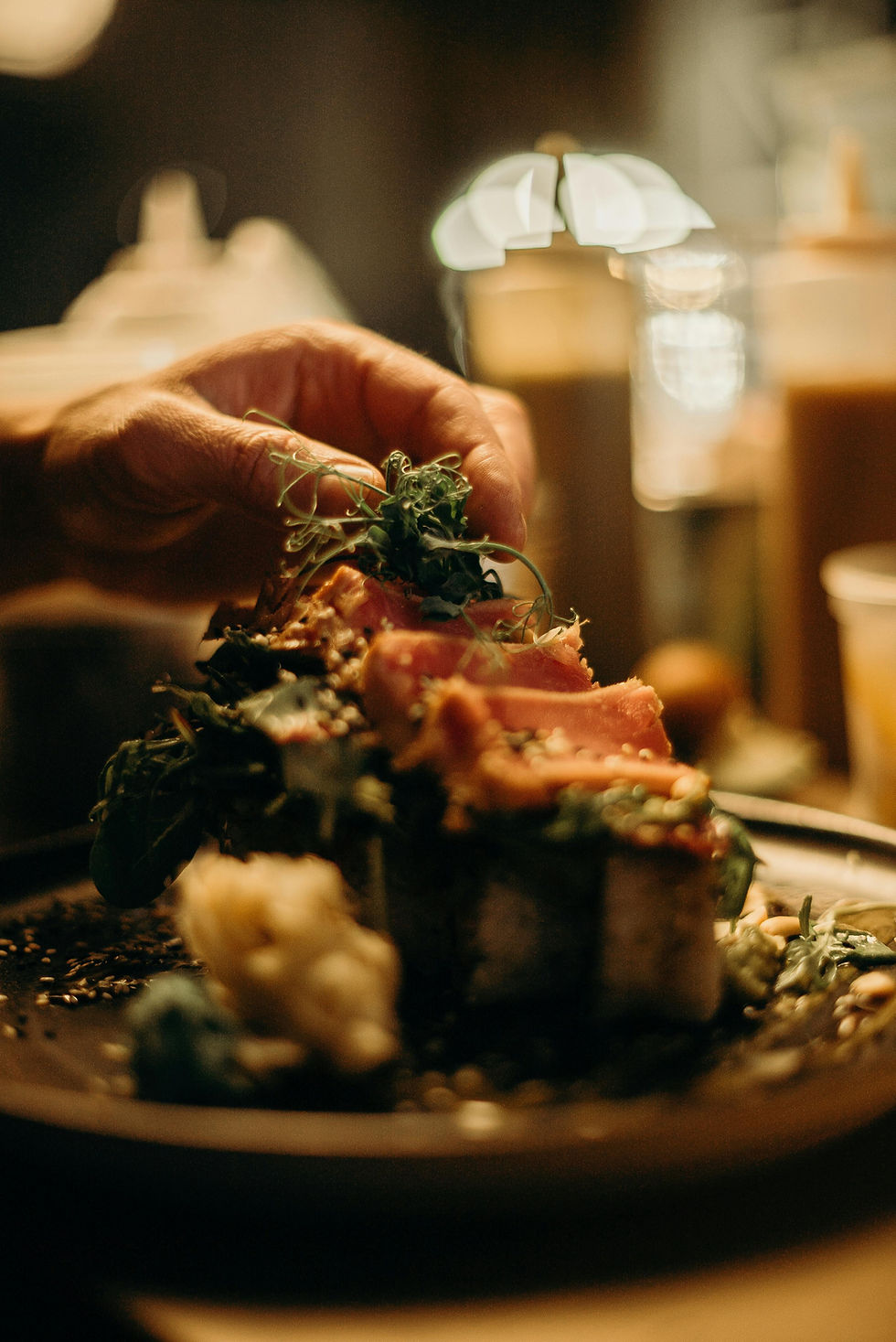 Preparación de un plato gourmet