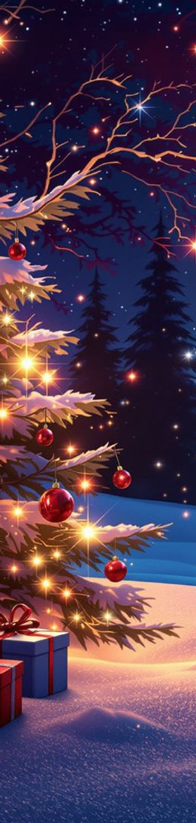 Christmas Night Scene