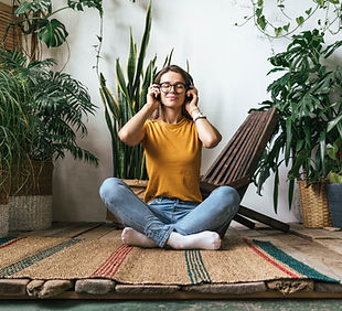 Escuchando música