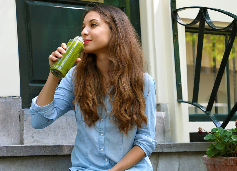 Drinking Green Juice
