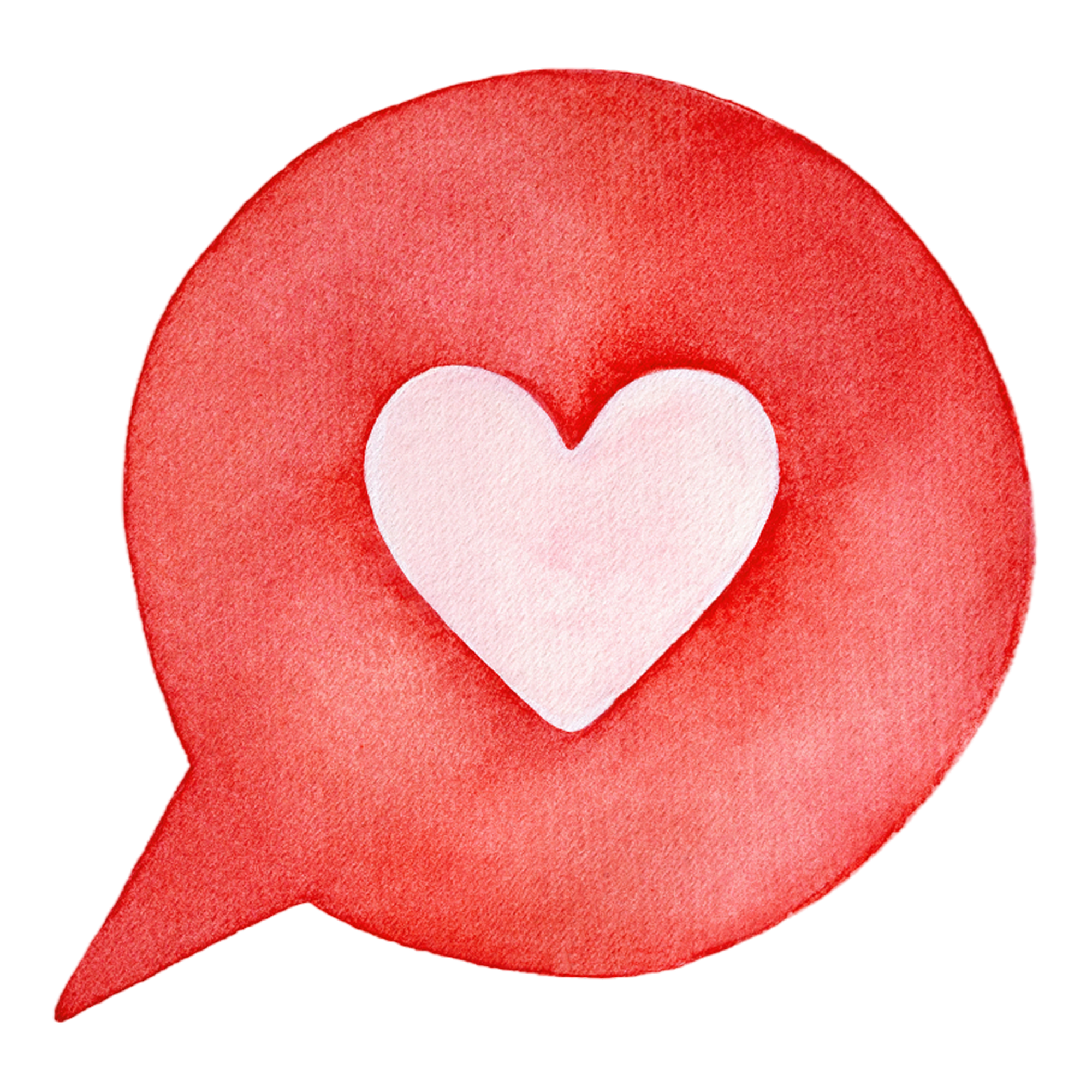 Heart in Speech Bubble