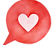 Heart in Speech Bubble