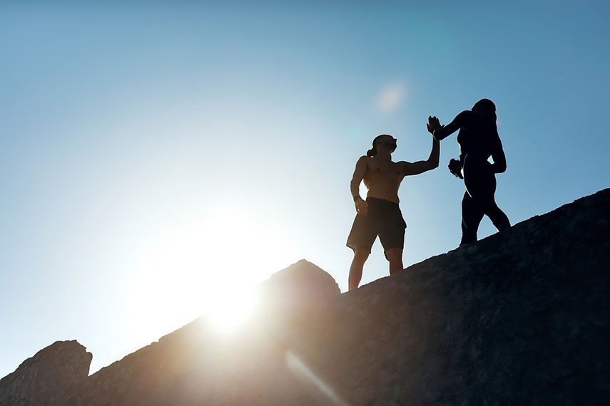Fitness Couple High Five
