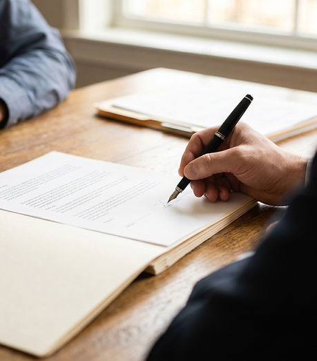 Signing A Document