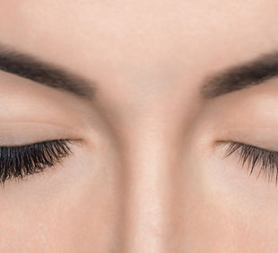 Closed Eyelids Closeup