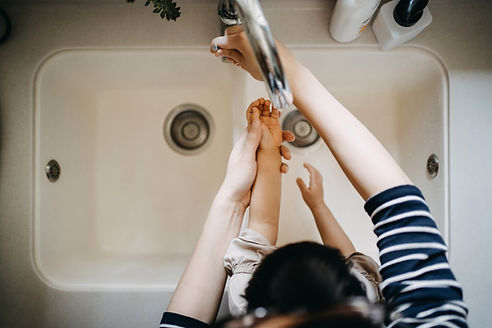 Parent Washing Hands