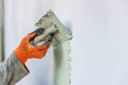 Application Of Facade Plaster.