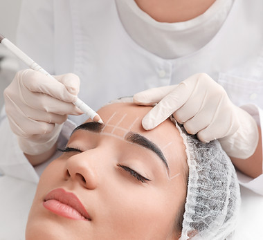 Procédure de mise en forme des sourcils