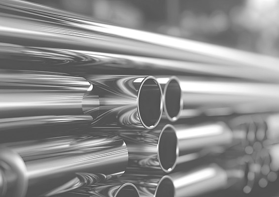 Metal Pipes Close-Up
