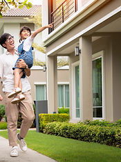 Family Walking Around the Neighborhood