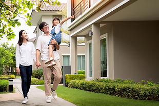 Family Walking Around the Neighborhood