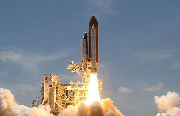 Rocket Launches Skyward