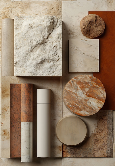Composition en pierre texturée