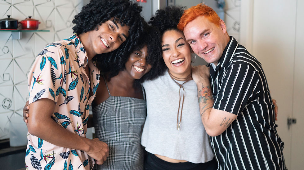 Smiling Group Hug